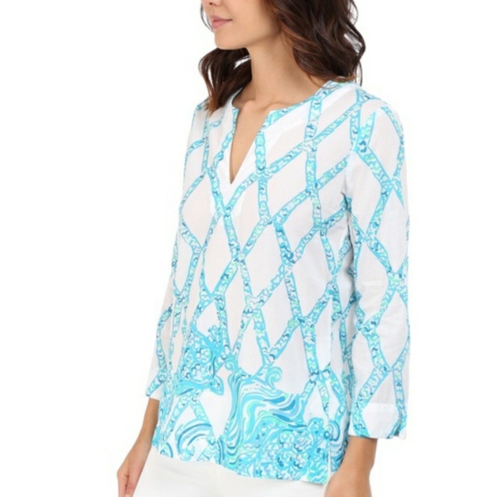 Lilly Pulitzer Size XXS Amelia Island Tunic Top
